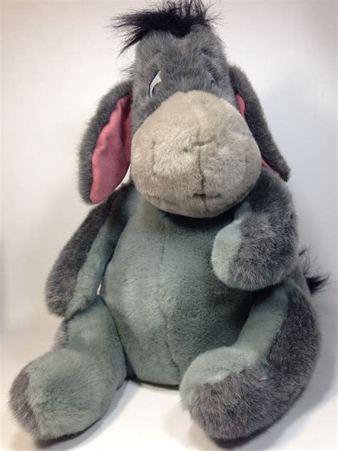 Disney Eeyore Plush Large 14" Grey Stuffed Animal Detachable Tail ...