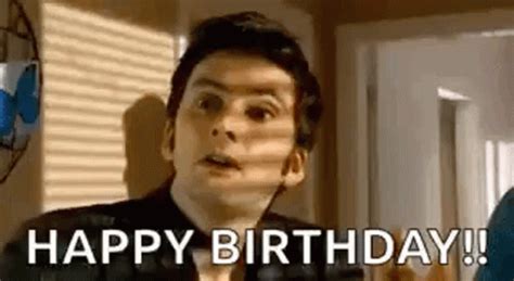 Happy Birthday David Tennant Funny Hand Sign GIF | GIFDB.com