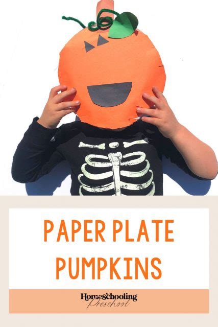 Paper Plate Pumpkins - Homeschooling Preschool