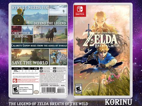 The Legend of Zelda Breath of the Wild Misc Box Art Cover by Korinu