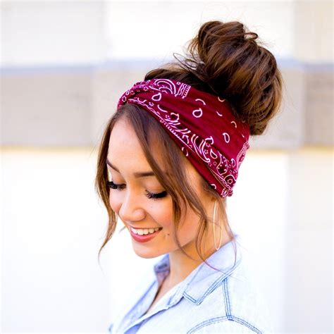 Bandana Hairstyles With Bun