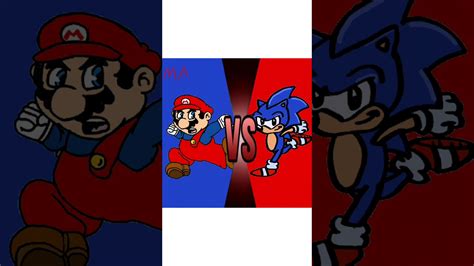 Mario vs Sonic: Death Battle Speed Paint Art - YouTube