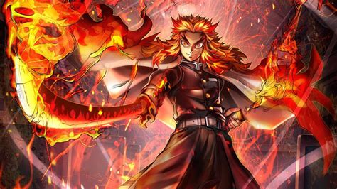 HD Rengoku Wallpaper Discover more anime, Demon Slayer, Kimetsu no ...