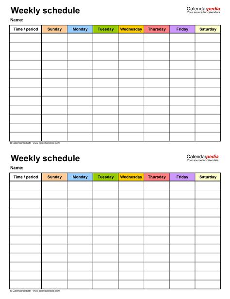 Sample, Example & Format Templates: 13+ Weekly Work Plan Template