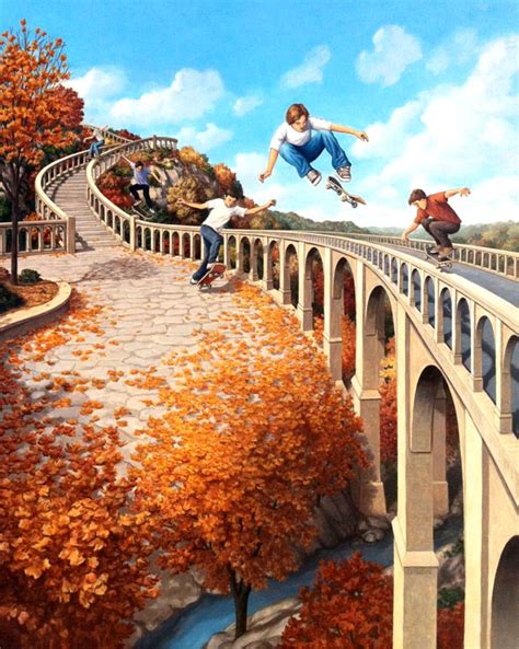 25 Fantastic Optical Illusion Art works and Paintings by Rob Gonsalves