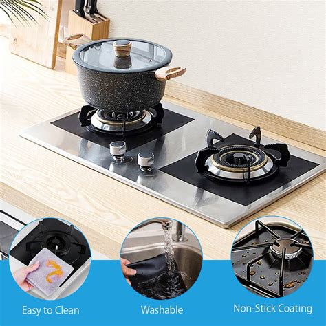 Kitchen + Home Stove Top Liners Nonstick Heavy Duty Reusable Stove Top ...