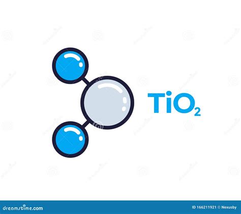 Titanium Dioxide TiO2 Nanoparticles Stock Illustration | CartoonDealer ...