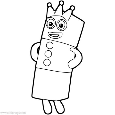 Numberblocks Coloring Pages 12 - XColorings.com