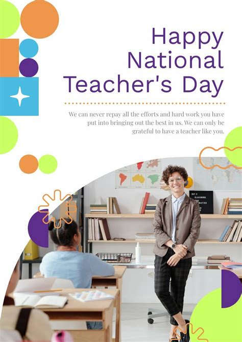 National Teacher Day Poster - Piktochart