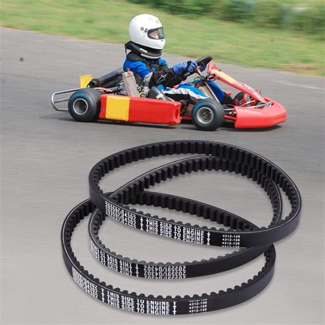 3 x Rubber Go Kart Engine Drive Belt For Yerf-Dog Go Karts 203591 ...