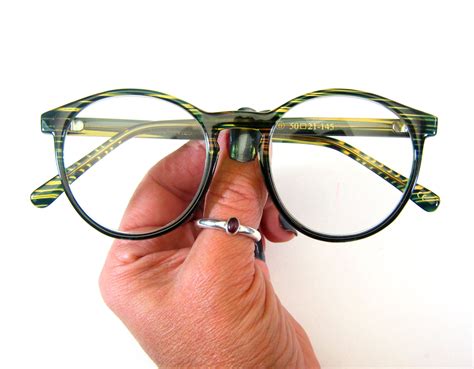 Love Green? Green Striped reading glasses. Oversized and unisex. Lots ...