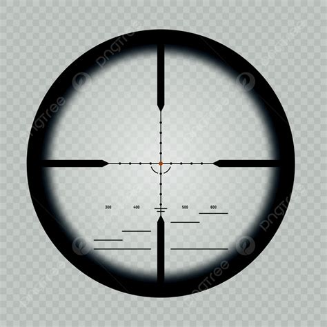 Sniper Scope Crosshairs Red