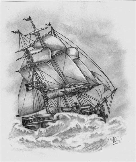 Pirate Ship Sketch