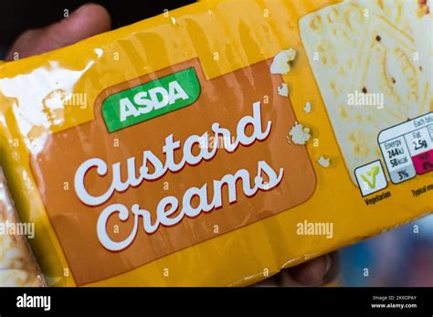 Custard Creams biscuit form ASDA Stock Photo - Alamy