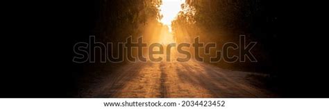 1,058 Red Sunset On Dirt Road Forest Images, Stock Photos & Vectors ...