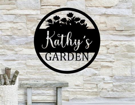 Personalized Garden Metal Art, Outdoor Metal Art, Garden Metal Art ...