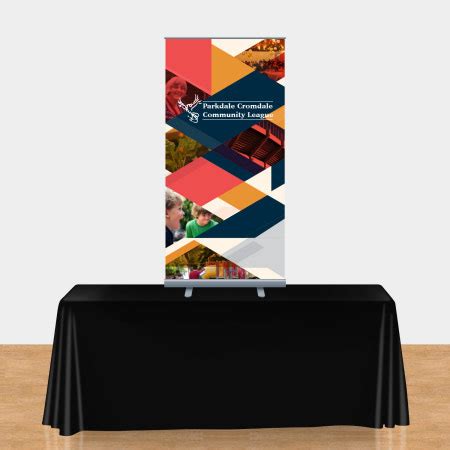 Retractable Table Top Banner Stands