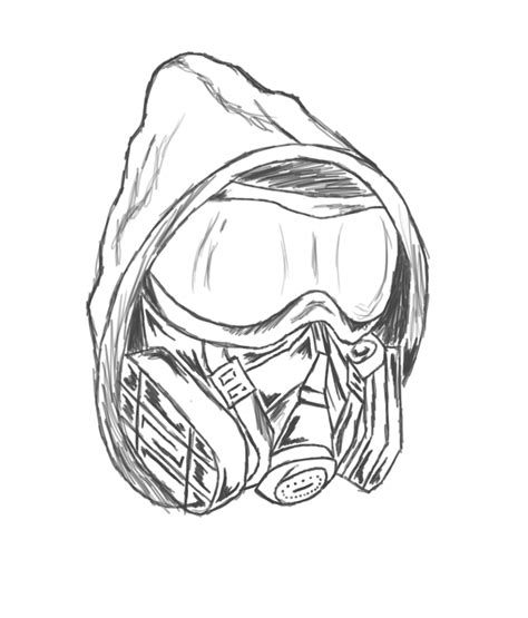 Skull Gas Mask Drawing at GetDrawings | Free download