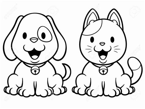 Cat Dog Cartoon Coloring Pages - Manuel Silver's Coloring Pages