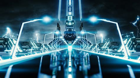 Tron Legacy City / Джефф бриджес, гаррет хедлунд, оливия уайлд и др ...