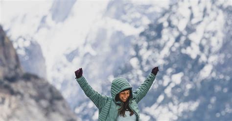 Woman against Mountains in Snow · Free Stock Photo