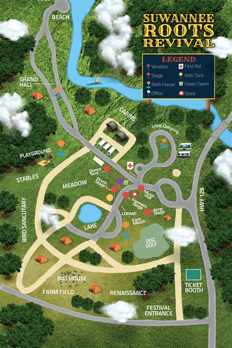 Festival Map - Suwannee Roots Revival