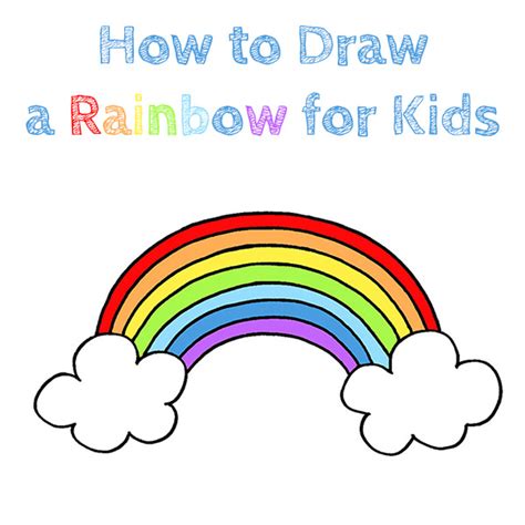 How to Draw a Rainbow for Kids - How to Draw Easy