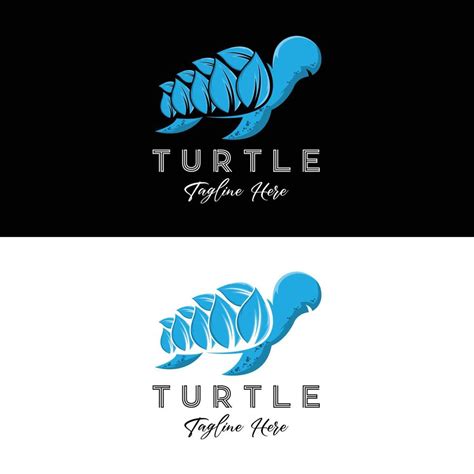 Sea Turtle Logo Design Protected Amphibian Marine Animal Icon ...