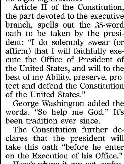 The presidential Oath of Office - Newspapers.com