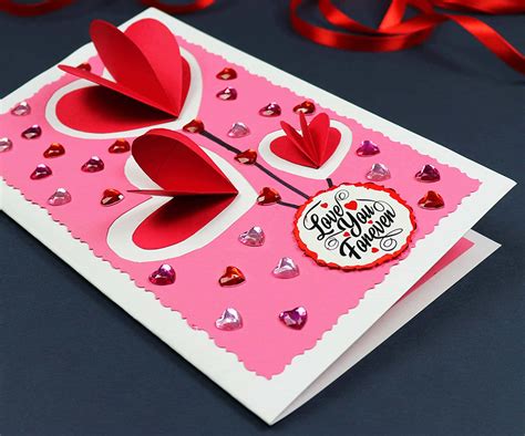 DIY Amazing Greeting Card Design for Valentine’s Day in 2020 | Homemade ...