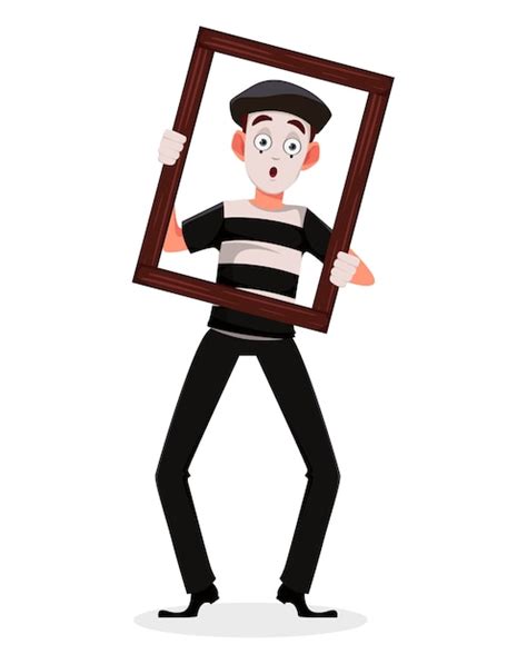 Premium Vector | Mime cartoon character