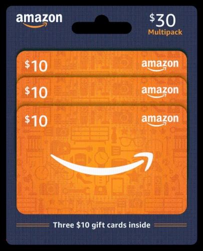 Amazon $10 Gift Card Multipack, 3 pk - Harris Teeter