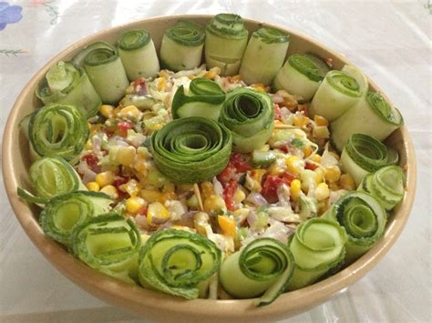 Cucumber Relish Salad With Cheese Dressing | Saute Fry N Bake