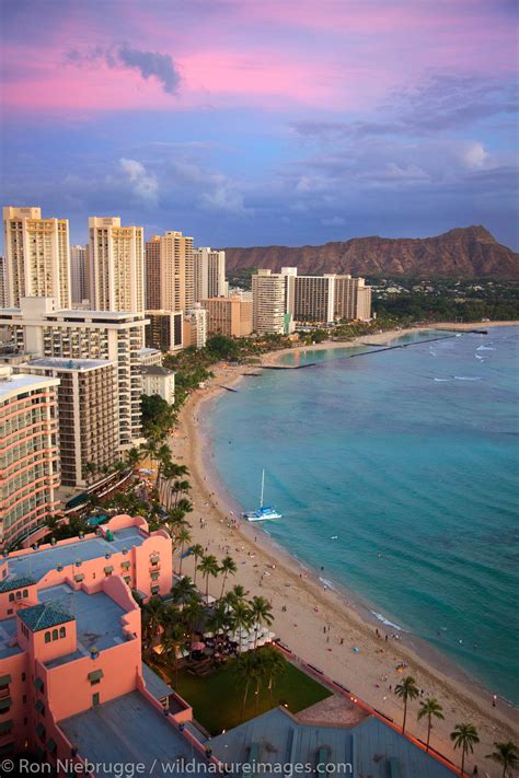 Sunrise, Waikiki Beach | Honolulu, Hawaii. | Photos by Ron Niebrugge