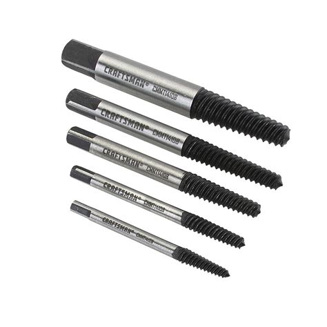 CRAFTSMAN 5-Pack Steel 5-in Screw Extractor Set at Lowes.com