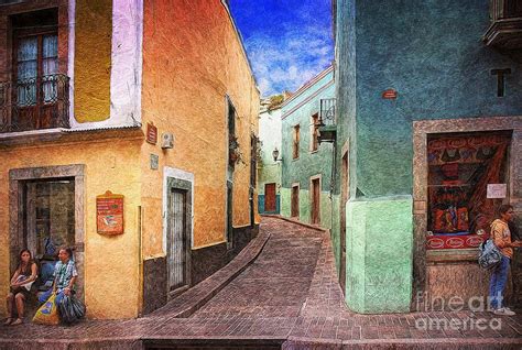 Street In Guanajuato Photograph by John Kolenberg - Fine Art America