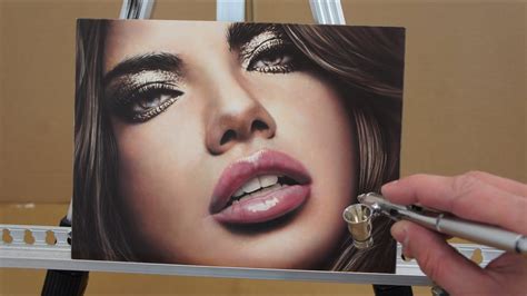 Airbrush courses - how to airbrush photorealistic portrait www.WET ...