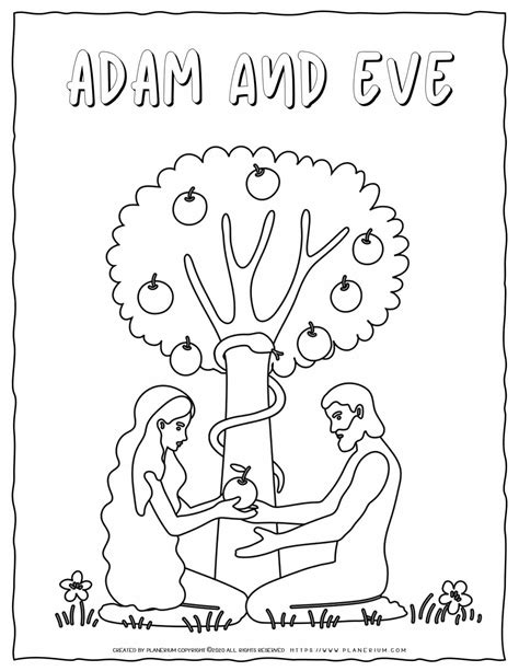 Adam And Eve Color Sheet