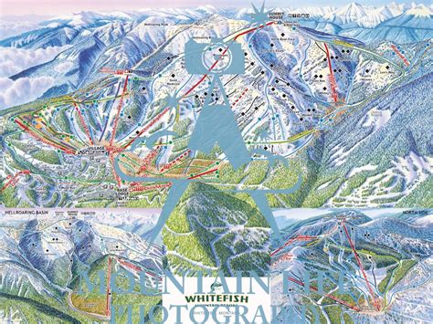 Whitefish Mountain Resort Map | Mountain Life Photography