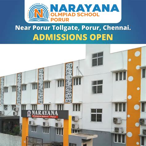 NARAYANA OLYMPIAD SCHOOL, PORUR, Chennai - Fees, Reviews And Admission ...