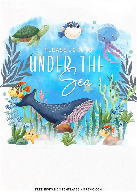 7+ Under The Sea Birthday Invitation Templates | Download Hundreds FREE ...