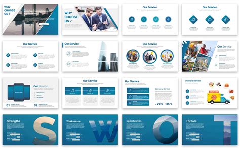 Business Graph Presentation PowerPoint Template for $18