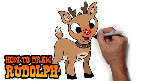 Rudolph Drawing Easy ~ 43 Christmas And Winter Drawing Ideas: Easy ...