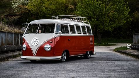 Download wallpaper 2560x1440 volkswagen t1, bus, minivan, red ...