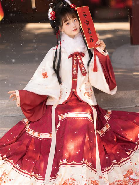 Traditional Chinese Hanfu Dress For Chinese New Year - Fashion Hanfu