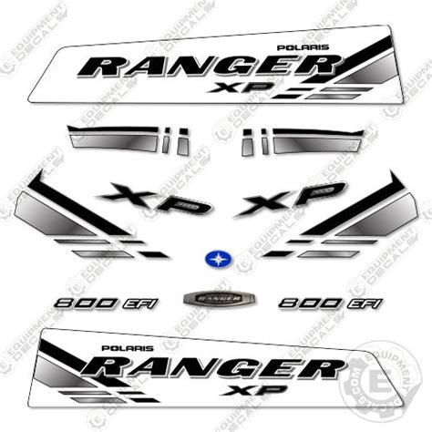 Fits Polaris Ranger 800 EFI XP Decal Kit Utility Vehicle (WHITE ...