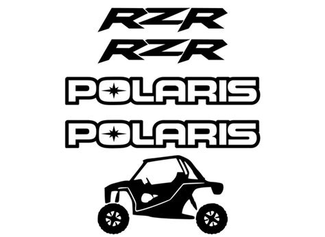 For Polaris RZR decals 5 stickers xp 900 800 1000 570 decal sticker-in ...