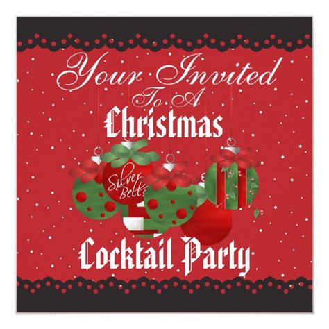 Spectacular Christmas Cocktail Party Invitations - tap to personalize ...