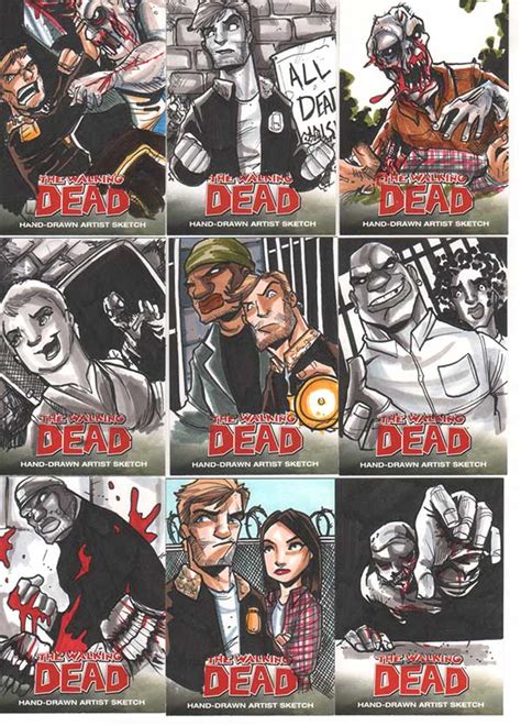 LOCO'S POND: The Walking Dead Comic Sketch Cards Series 1