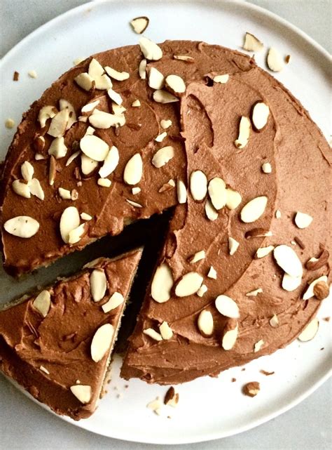 Almond Cake with Chocolate Buttercream Frosting - Jamie Geller